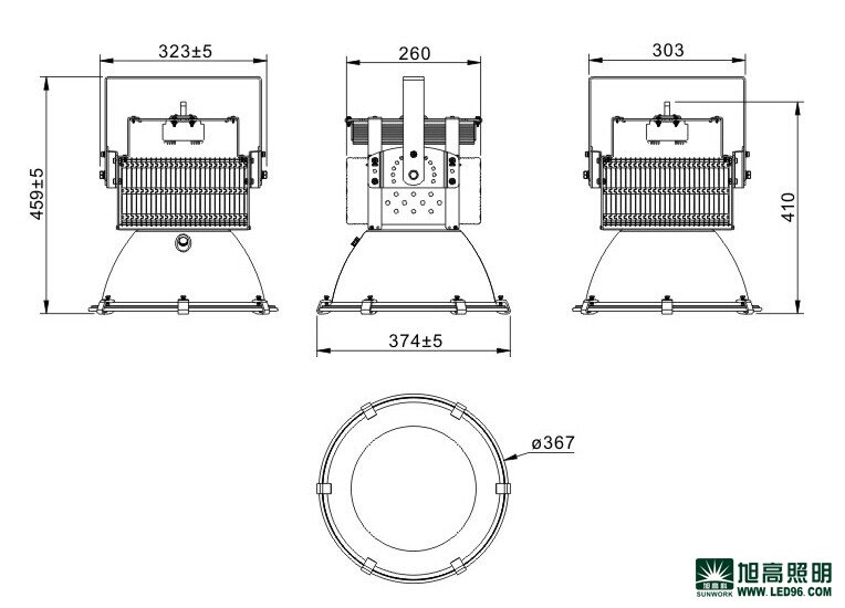 高檔高端SWK205-100w高效LED工礦燈，LED工廠燈廠家直銷，LED節(jié)能燈體育場(chǎng)館